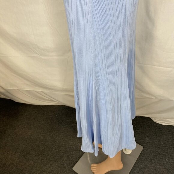 NEW CARA CARA Women's Dara Ribbed Knit Elegance Skirt Sky Blue Size S - Picture 5 of 9